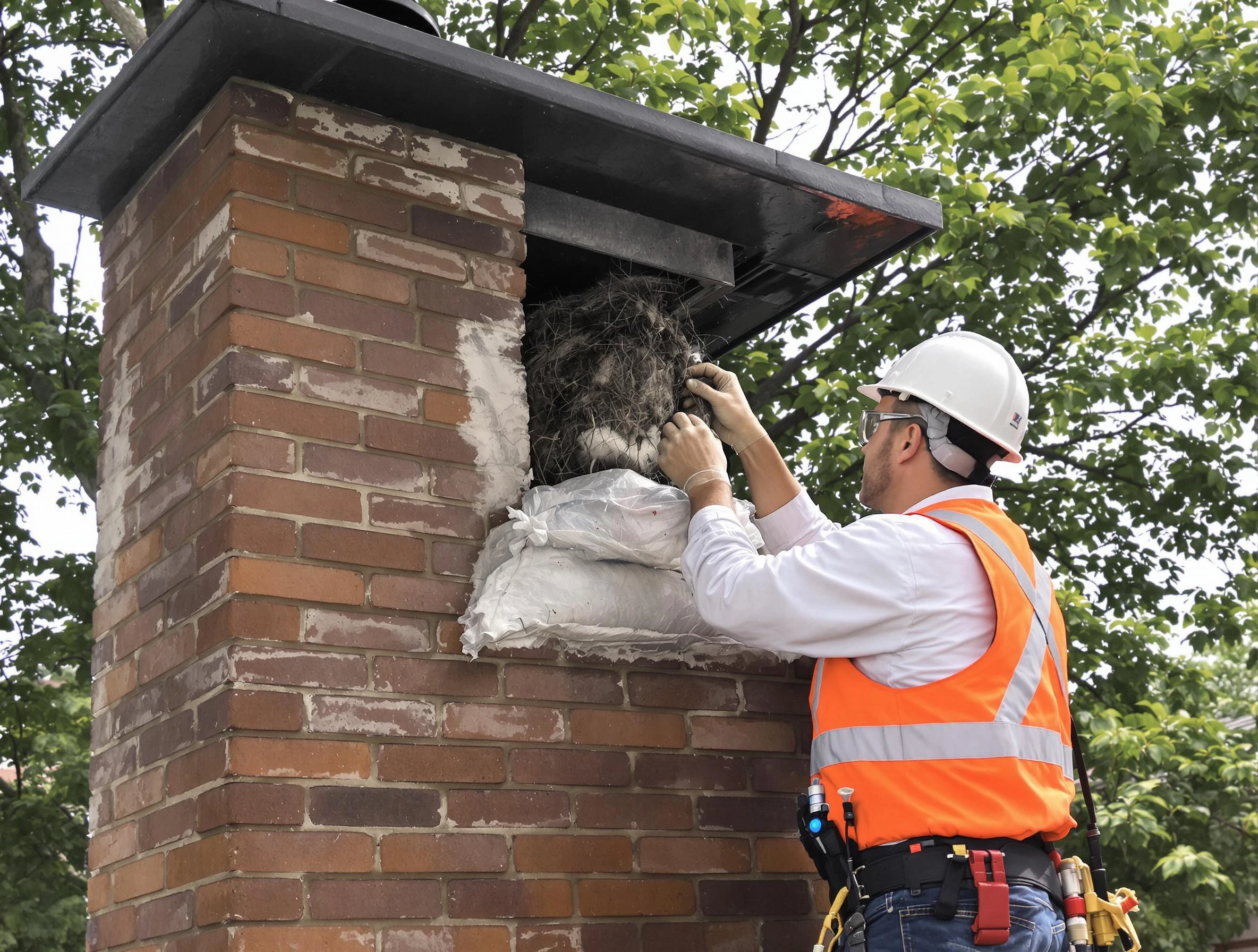 Humane removal of debris and animals by Monroeville Chimney Sweep in Monroeville, PA